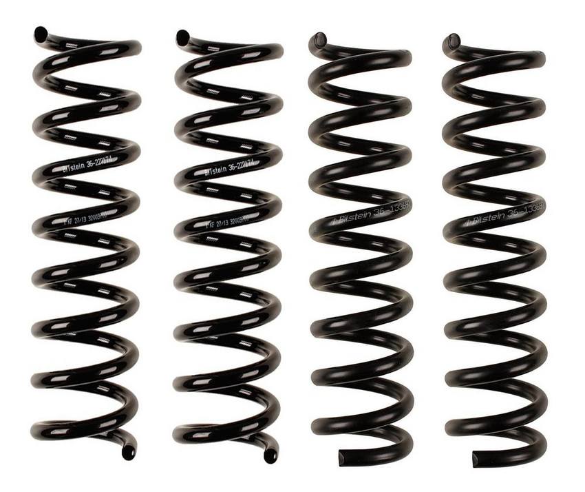 Mercedes Coil Spring Set - Front and Rear (Heavy Duty Version for Standard Suspension) (B3 OE Replacement) 2023242104 - Bilstein 3807630KIT